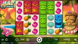 Gränssnittet i Aloha slot.