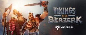 Vikings go berzerk logo och spelkaraktärer från Yggdrasil