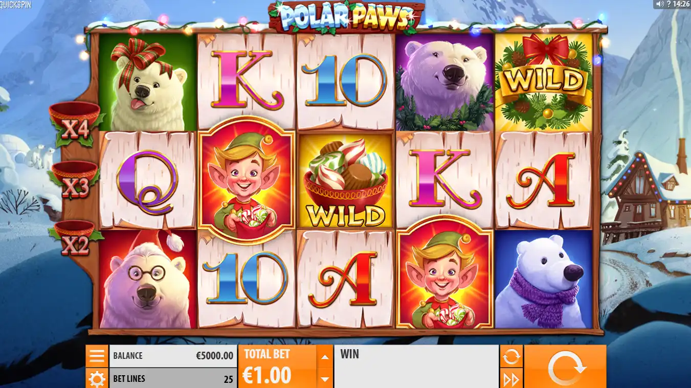 polar paws spelautomat